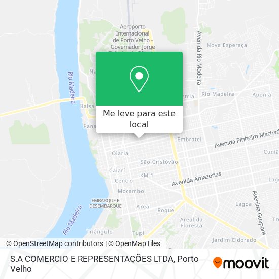 S.A COMERCIO E REPRESENTAÇÕES LTDA mapa