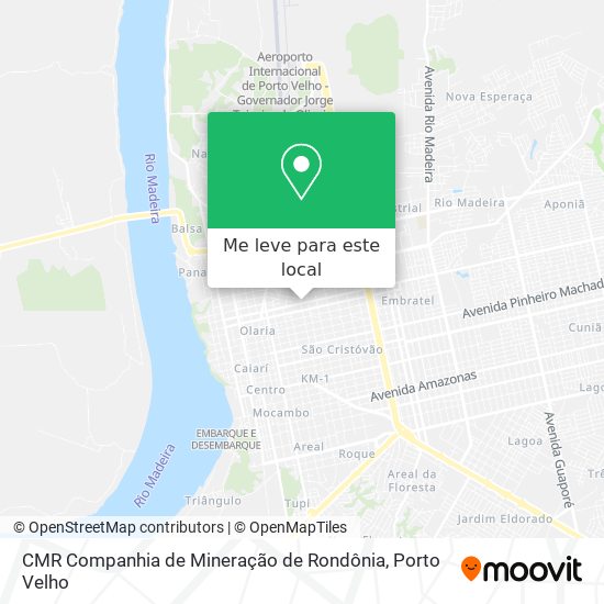 CMR Companhia de Mineração de Rondônia mapa