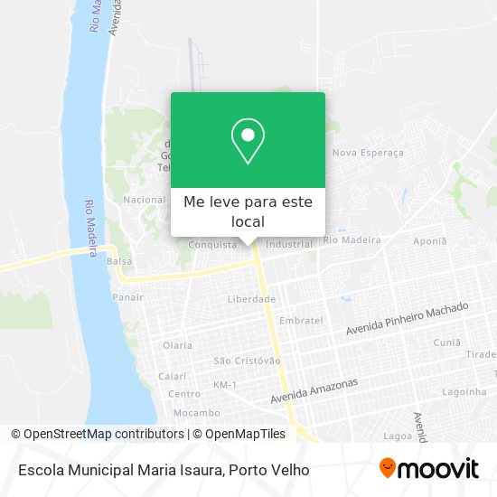 Escola Municipal Maria Isaura mapa