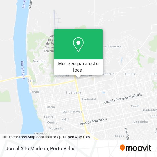 Jornal Alto Madeira mapa
