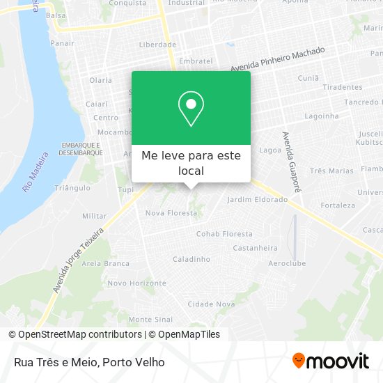 Rua Três e Meio mapa
