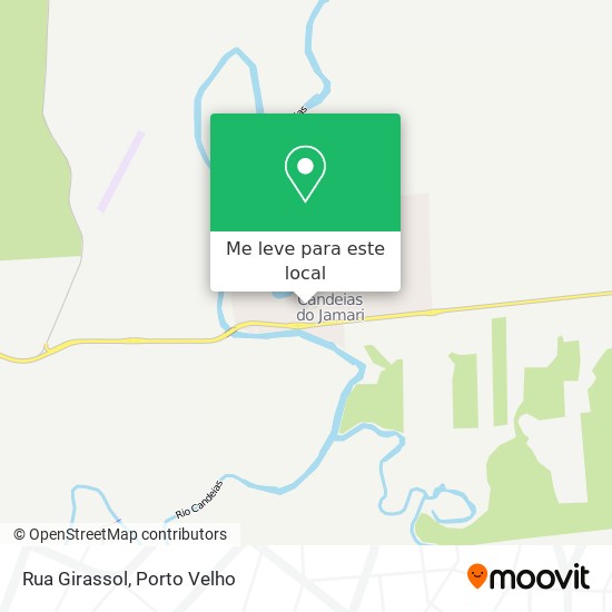 Rua Girassol mapa