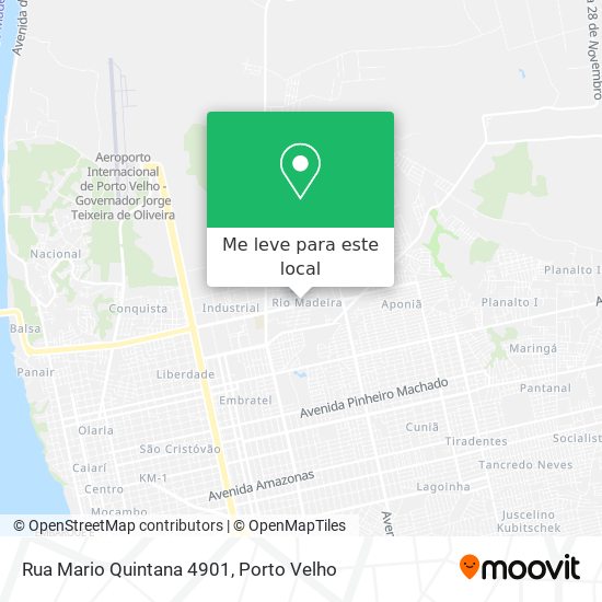Rua Mario Quintana 4901 mapa