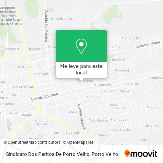 Sindicato Dos Peritos De Porto Velho mapa