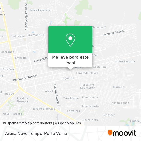 Arena Novo Tempo mapa