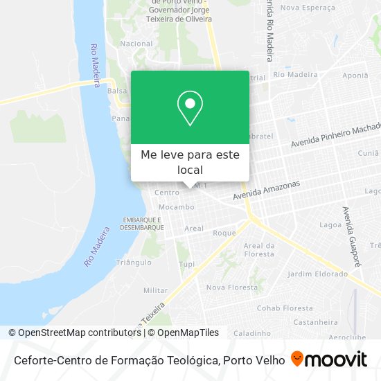 Ceforte-Centro de Formação Teológica mapa