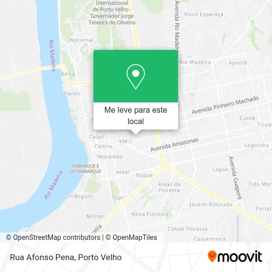 Rua Afonso Pena mapa
