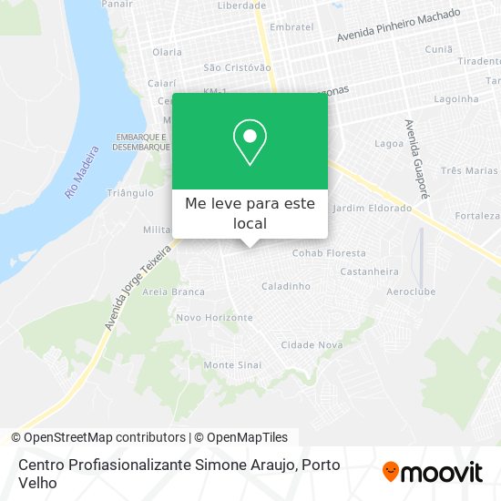 Centro Profiasionalizante Simone Araujo mapa