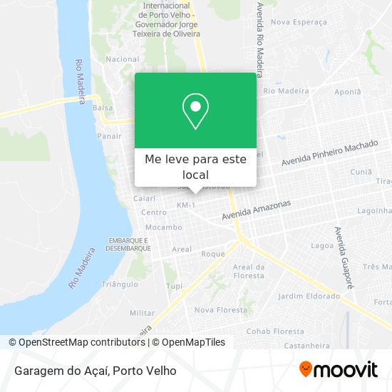 Garagem do Açaí mapa