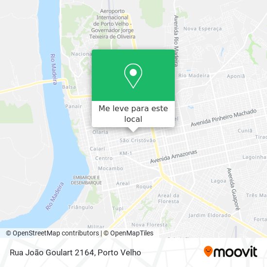 Rua João Goulart 2164 mapa