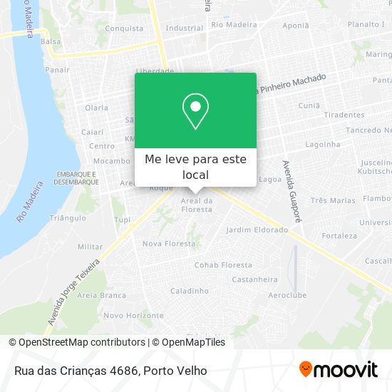 Rua das Crianças 4686 mapa