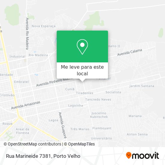 Rua Marineide 7381 mapa