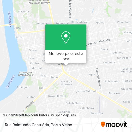 Rua Raimundo Cantuária mapa