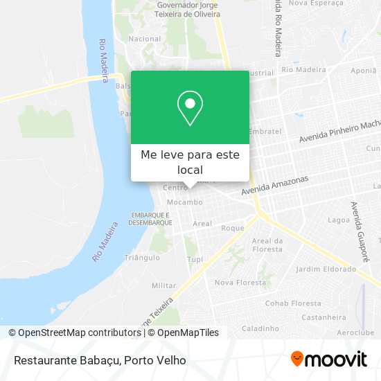 Restaurante Babaçu mapa