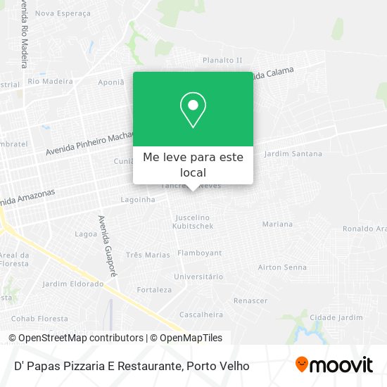D' Papas Pizzaria E Restaurante mapa