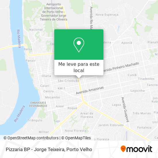 Pizzaria BP - Jorge Teixeira mapa