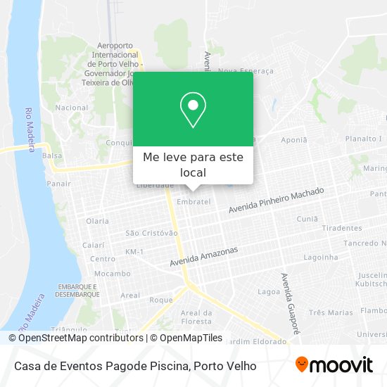 Casa de Eventos Pagode Piscina mapa