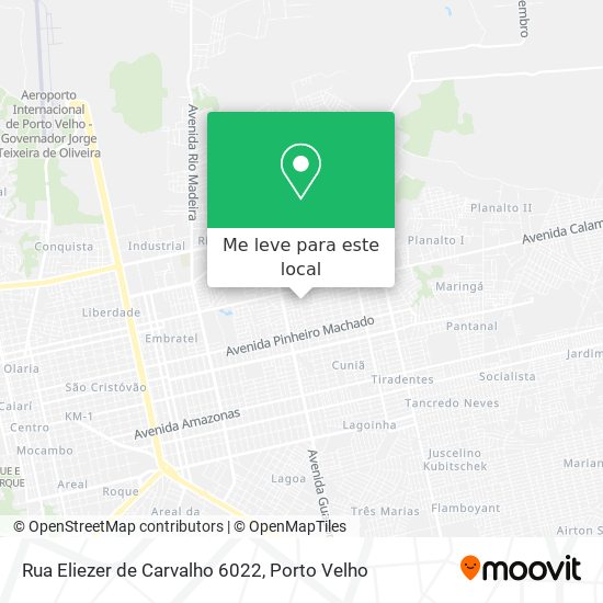 Rua Eliezer de Carvalho 6022 mapa