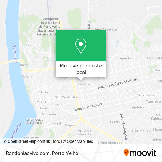 Como chegar até Rondônia em Porto Velho de Ônibus?