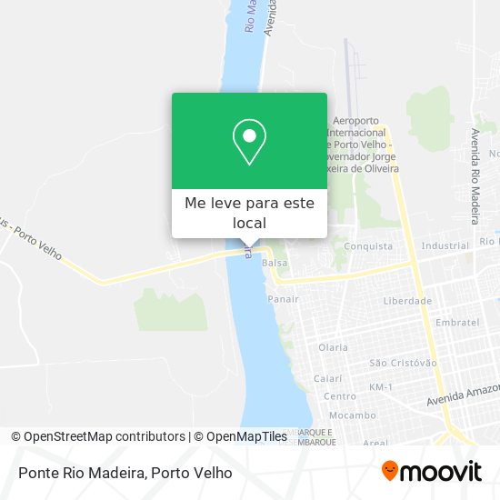 Ponte Rio Madeira mapa