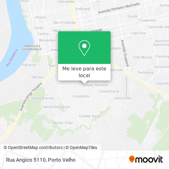 Rua Angico 5110 mapa