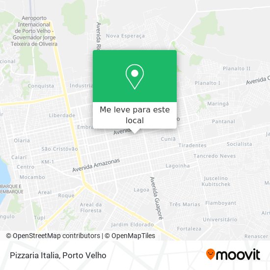 Pizzaria Italia mapa