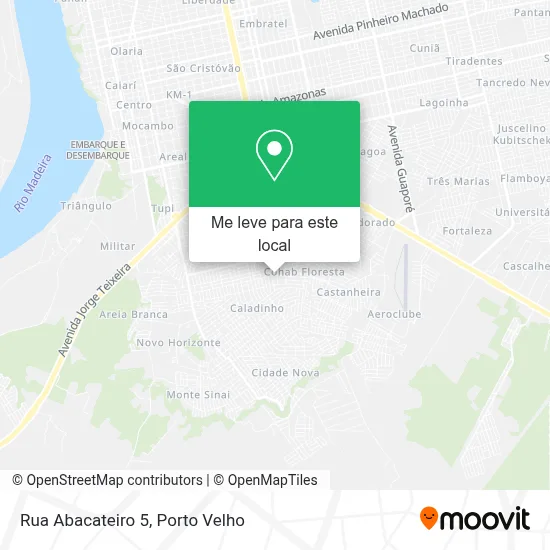 Rua Abacateiro 5 mapa