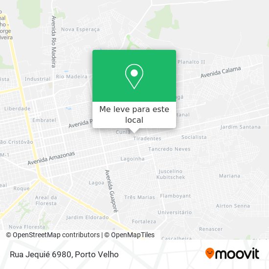 Rua Jequié 6980 mapa