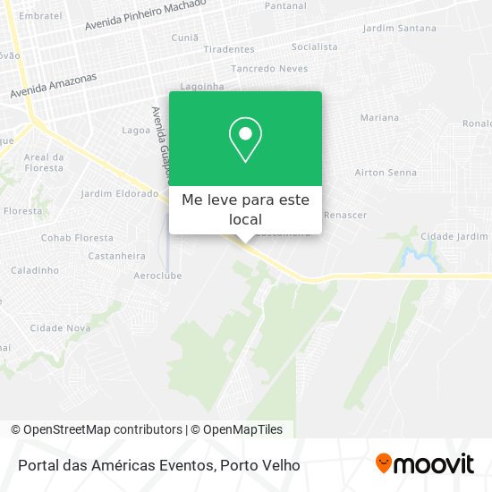 Portal das Américas Eventos mapa