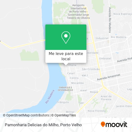 Pamonharia Delicias do Milho mapa