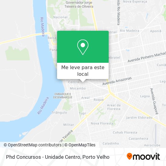 Phd Concursos - Unidade Centro mapa