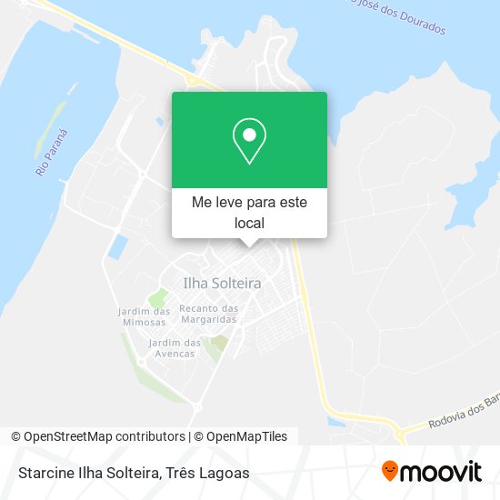 Starcine Ilha Solteira mapa