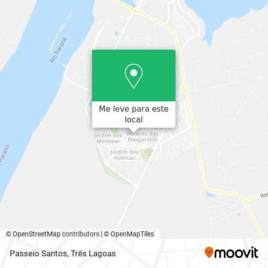 Passeio Santos mapa