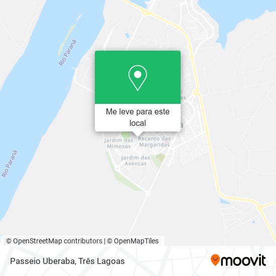 Passeio Uberaba mapa