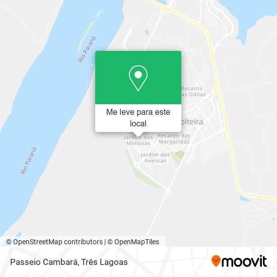 Passeio Cambará mapa