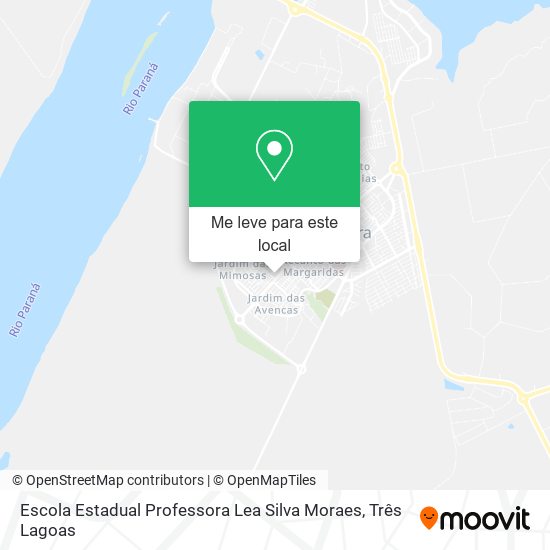 Escola Estadual Professora Lea Silva Moraes mapa