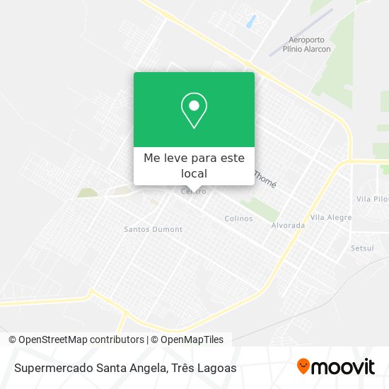 Supermercado Santa Angela mapa