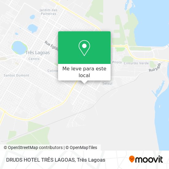 DRUDS HOTEL TRÊS LAGOAS mapa