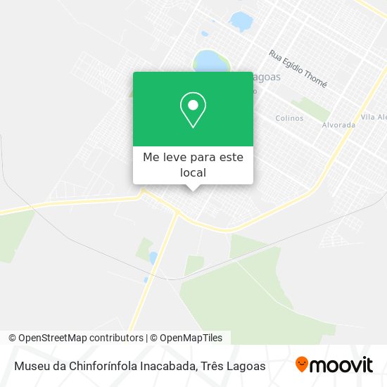 Museu da Chinforínfola Inacabada mapa