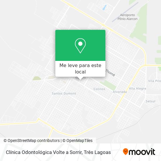 Clínica Odontológica Volte a Sorrir mapa