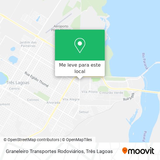 Graneleiro Transportes Rodoviários mapa