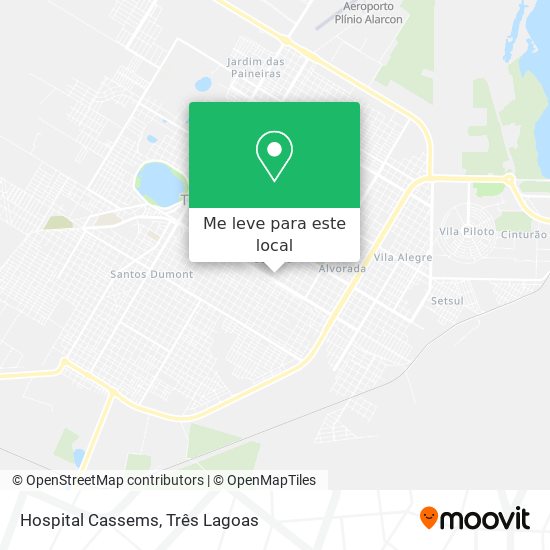 Hospital Cassems mapa