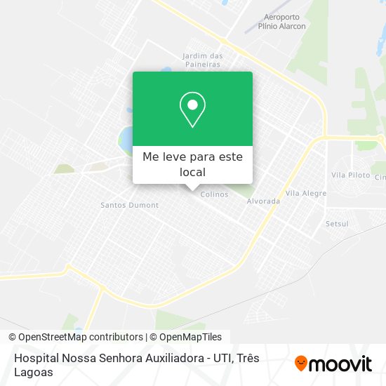 Hospital Nossa Senhora Auxiliadora - UTI mapa