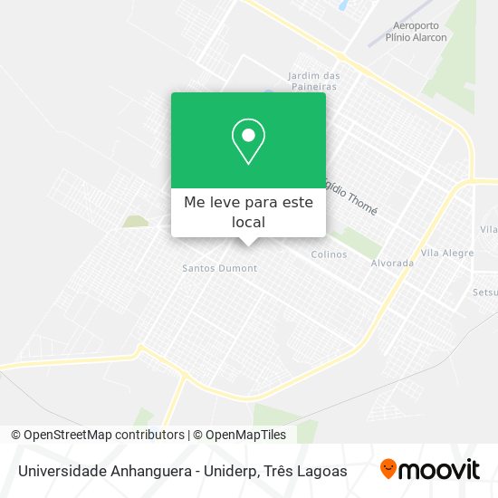 Universidade Anhanguera - Uniderp mapa