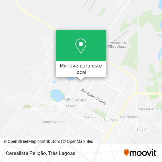 Cerealista Pelição mapa