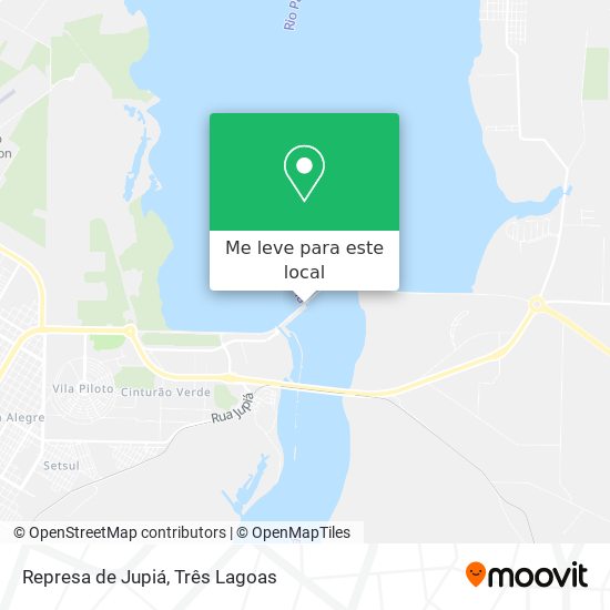Represa de Jupiá mapa