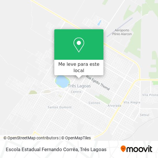 Escola Estadual Fernando Corrêa mapa