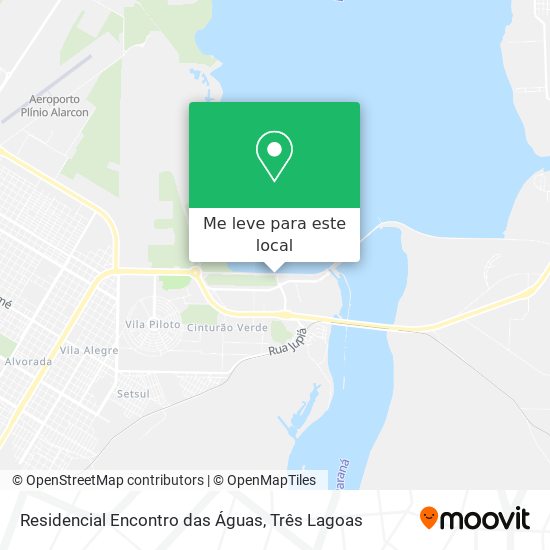 Residencial Encontro das Águas mapa