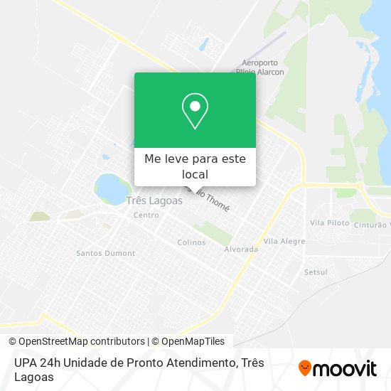 UPA 24h Unidade de Pronto Atendimento mapa