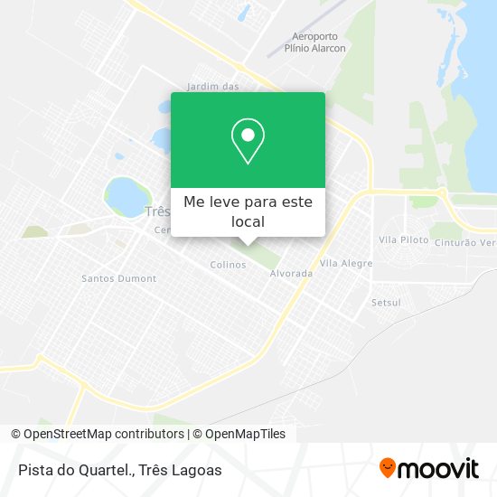 Pista do Quartel. mapa